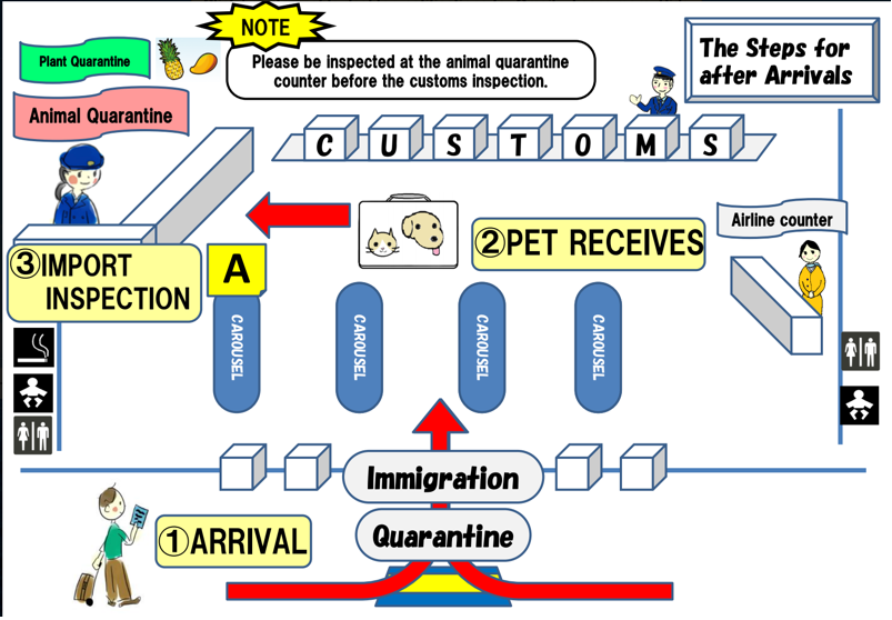 Map to Haneda Airport Animal Quarantine Office (click to enlarge)