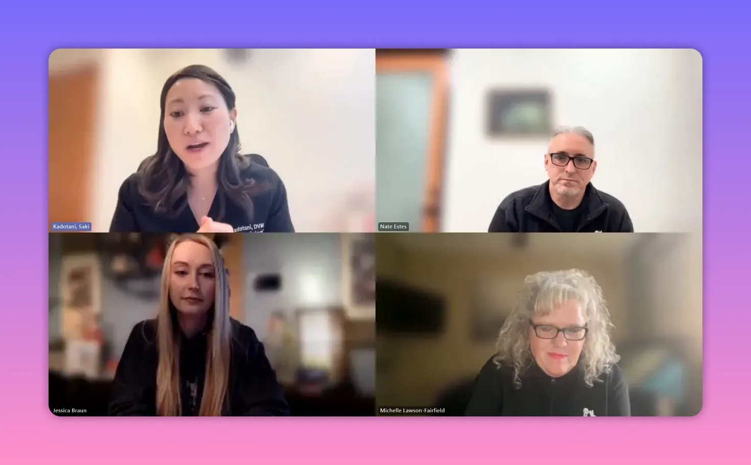 Closing-frame of a virtual panel on expanding access to mitral valve repair